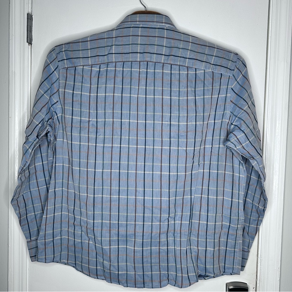 UNTUCKit Hartley Blue Plaid Long Sleeve Button Up Shirt XXXL - Picture 3 of 6